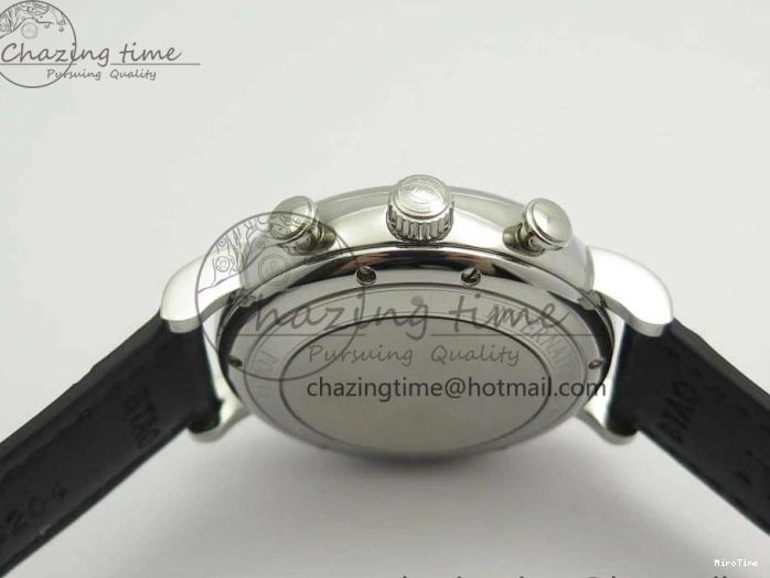 MIROTIME 0123 Portofino IW391001 SS ZK 1:1 Best Edition White Dial Silver Markers on Black Leather Strap A RelaxedFit 7139